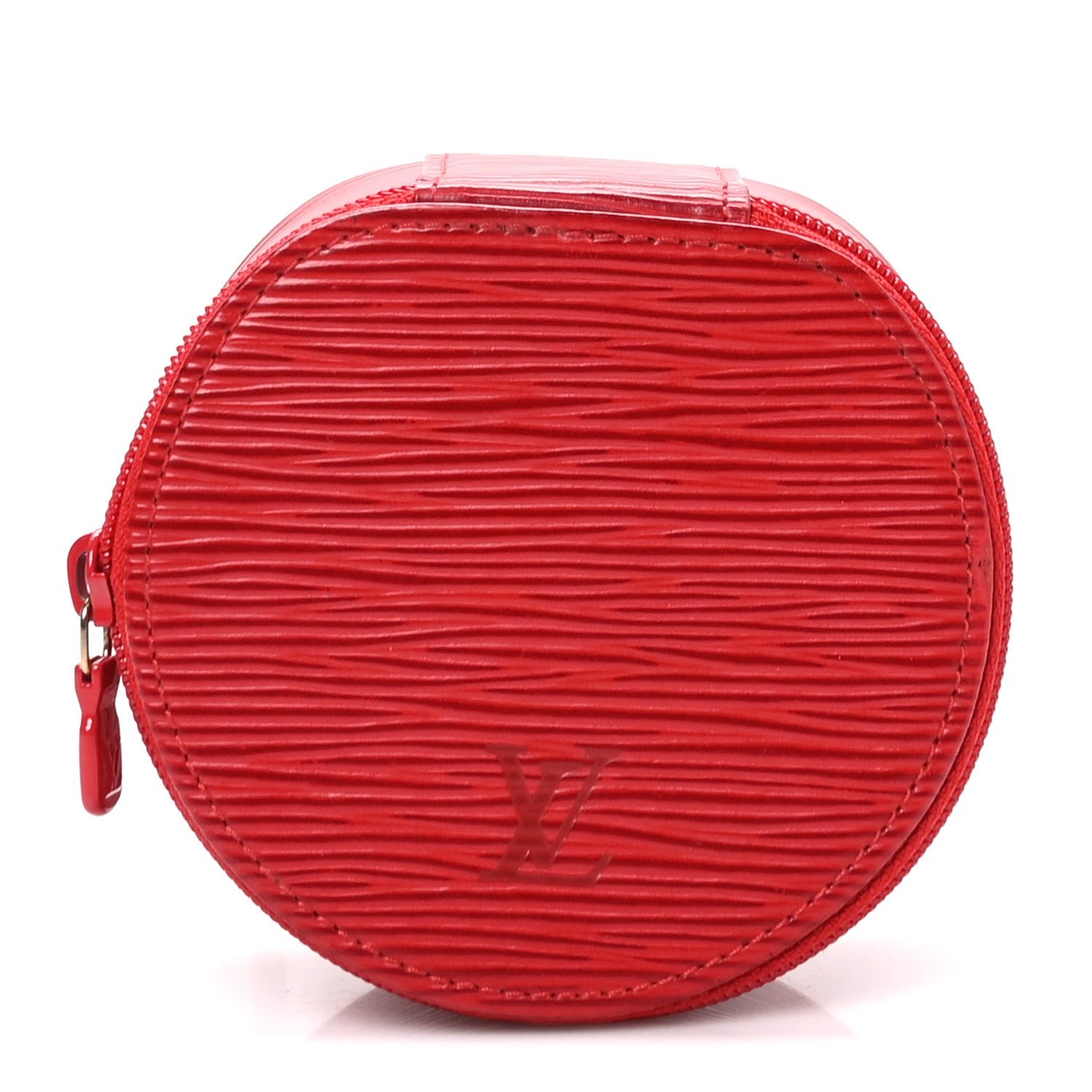 Louis Vuitton Epi Ecrin Bijoux 8cm Jewelry Box Case Castillan Red
