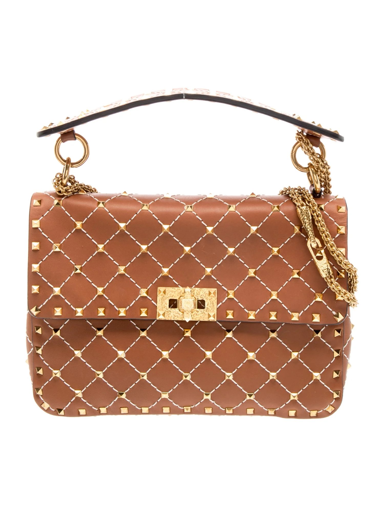 Rockstud Spike Top Handle Bag