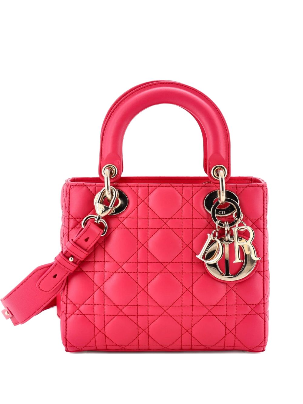 Lady Dior Chain Bag Cannage Quilt Patent Mini satchel