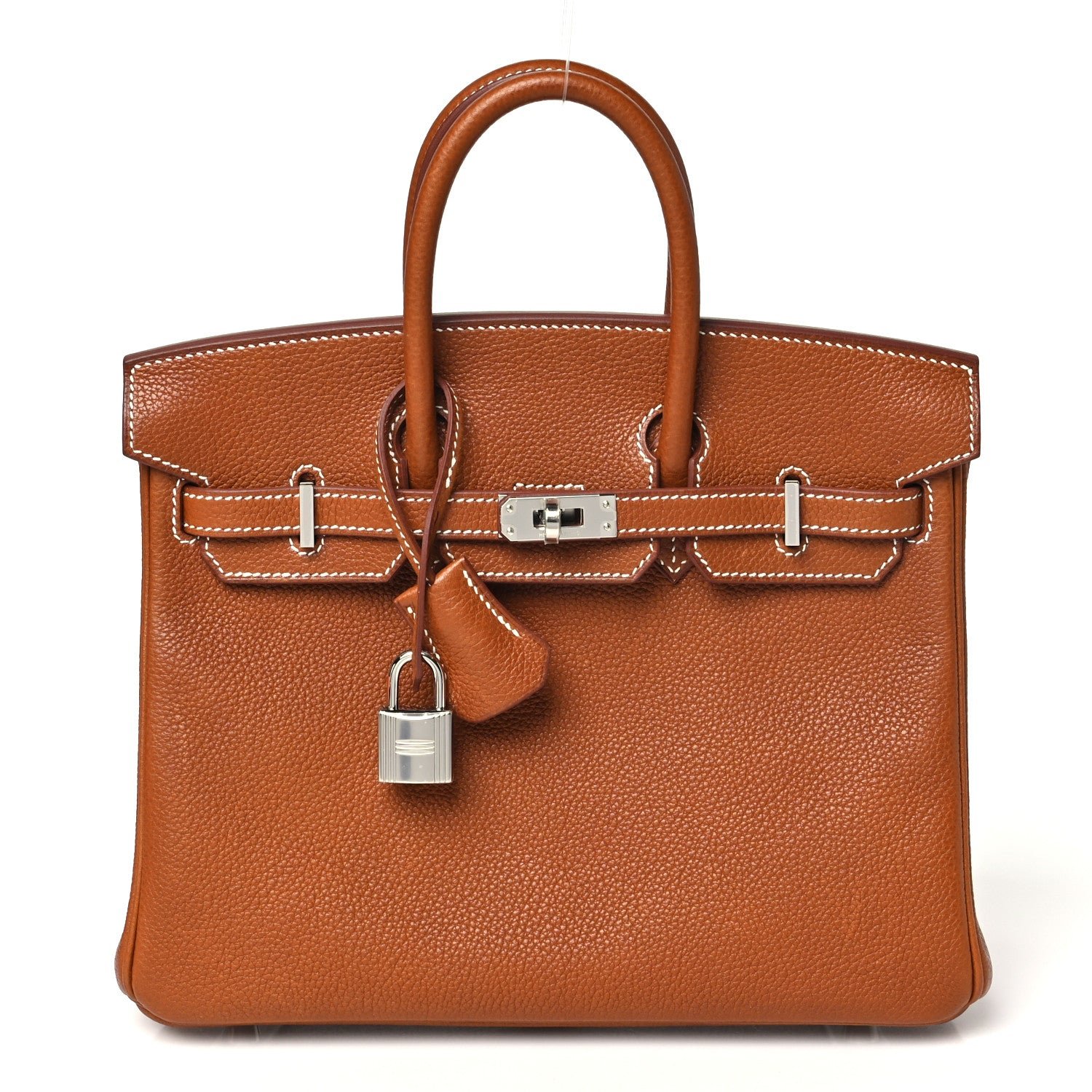 Hermes Hermes Natural Barenia Faubourg Birkin 25 Fauve
