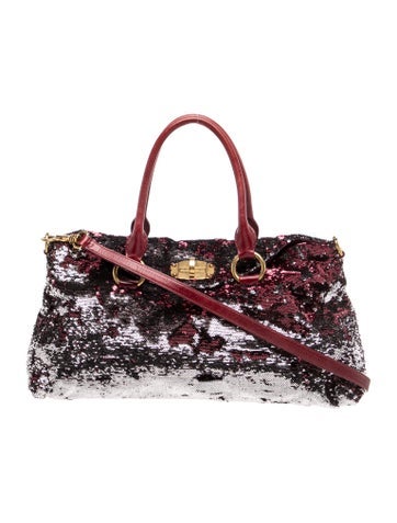 Sequins Top Handle Bag