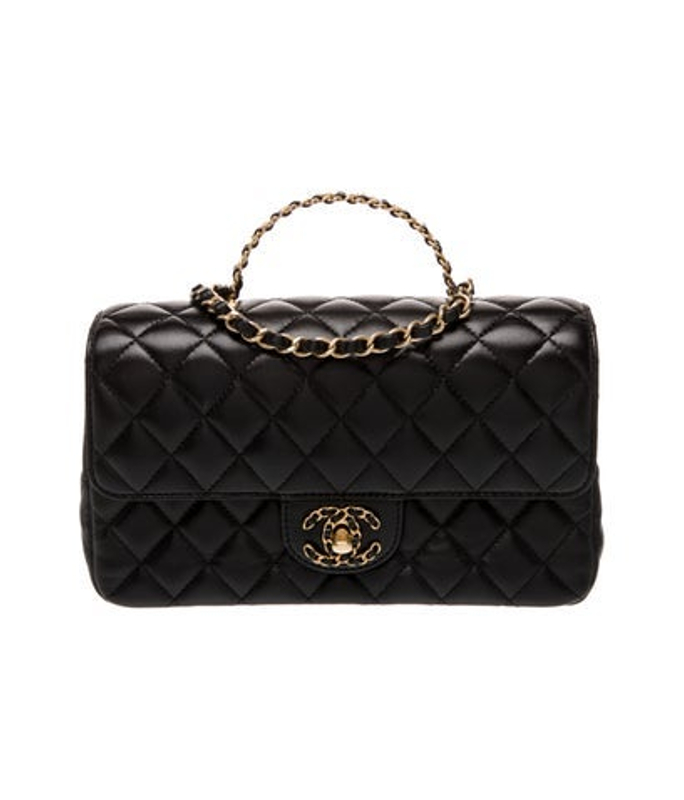 Chanel 2024 Rectangular Mini Strass On Top Flap Bag