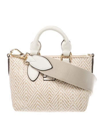 Raffia Top Handle Bag