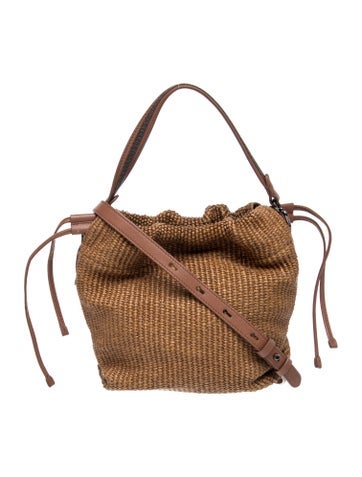 Raffia Bucket Bag