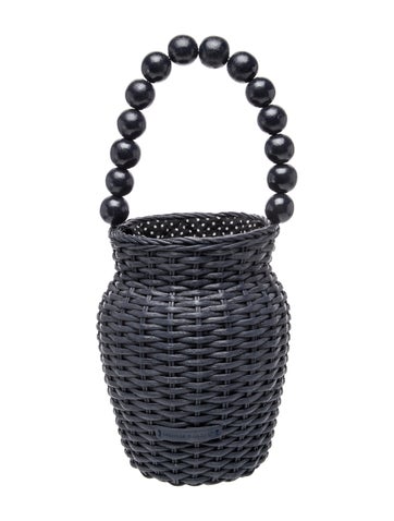 Loeffler Randall Wicker Top Handle Bag