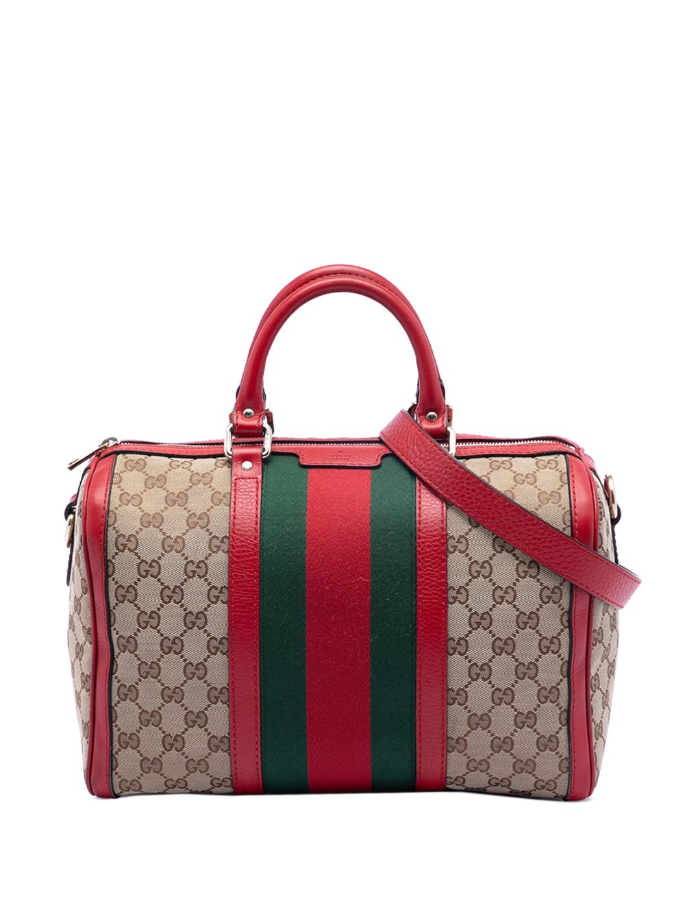 2016-2025 Medium GG Canvas Web Joy Boston Bag satchel
