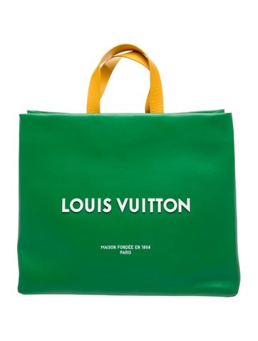 Leather Cowhide Shopper Bag MM Autres Cuirs MM