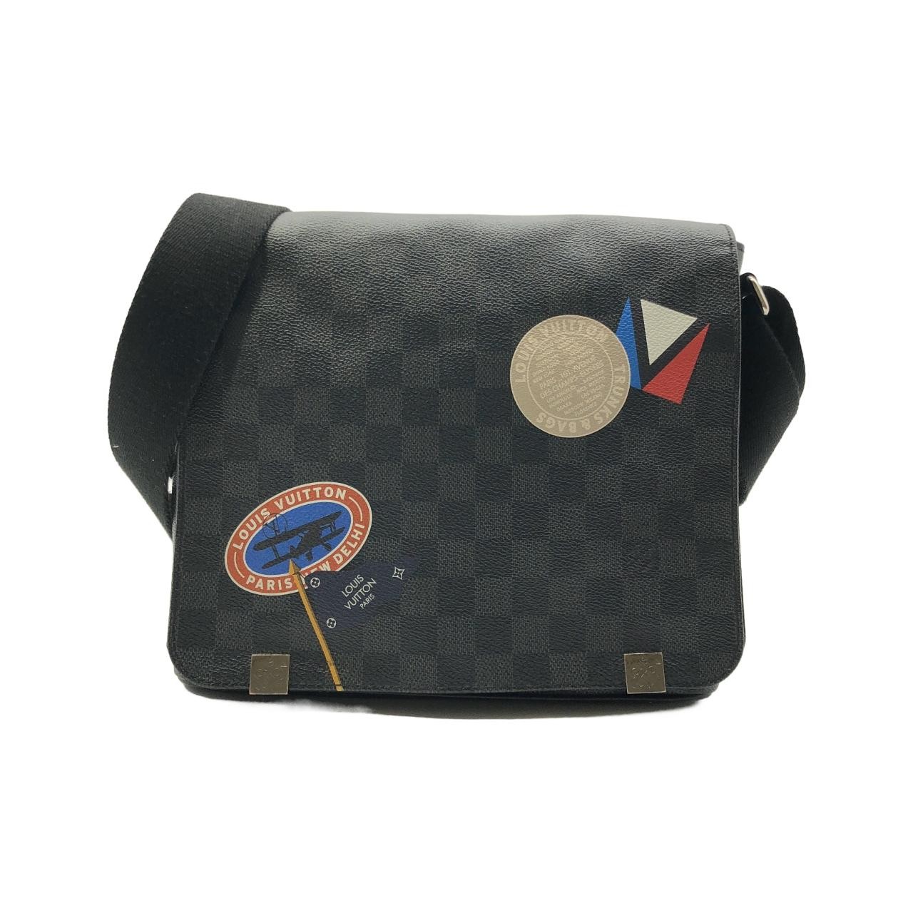 Louis Vuitton Damier Graphite (LV League) District PM N41054 Shoul...