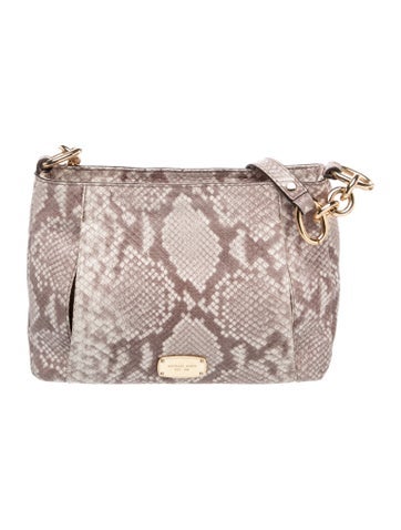 Embossed Leather Crossbody Bag