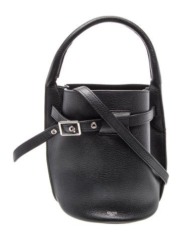 Leather Big Bucket w/Strap Nano