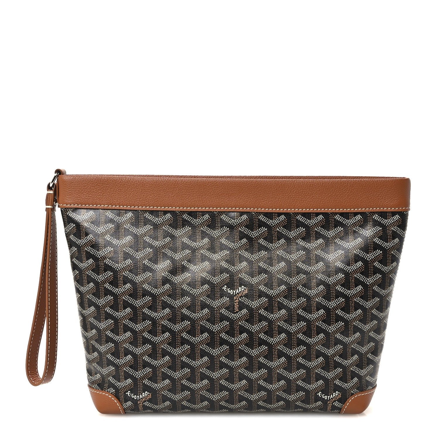 Goyard Goyardine Conti Pouch Black Gold