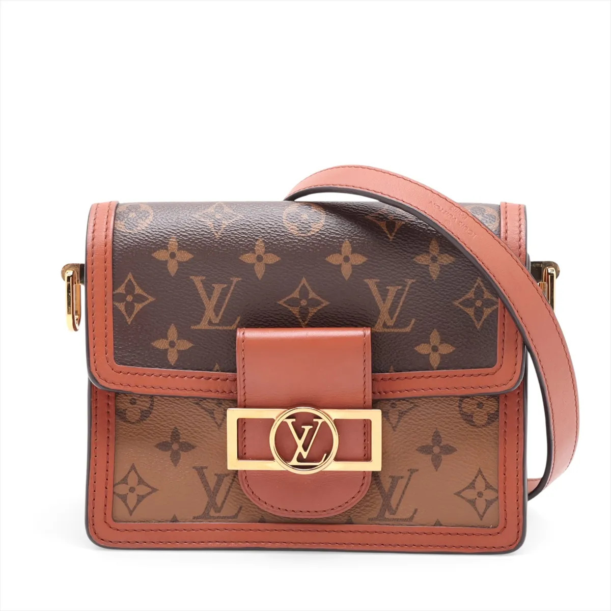 Louis Vuitton Monogram Reverse Dauphine MINI M45959 Brown There was an RFID resp