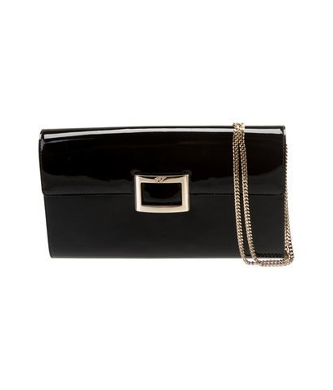 Roger Vivier Vivier Patent Leather Shoulder Bag
