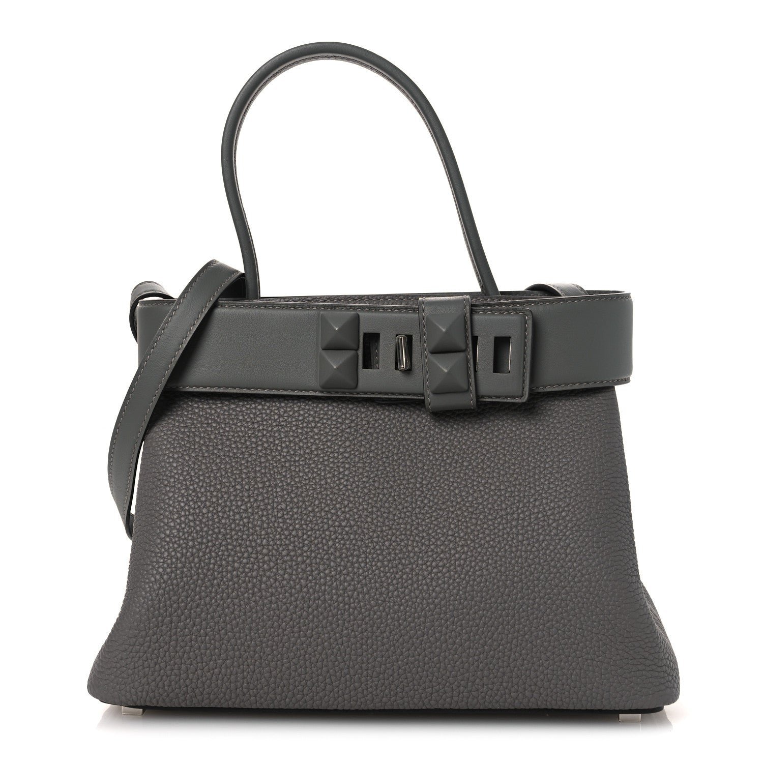 Hermes Togo Swift Medor Bag Gris Meyer