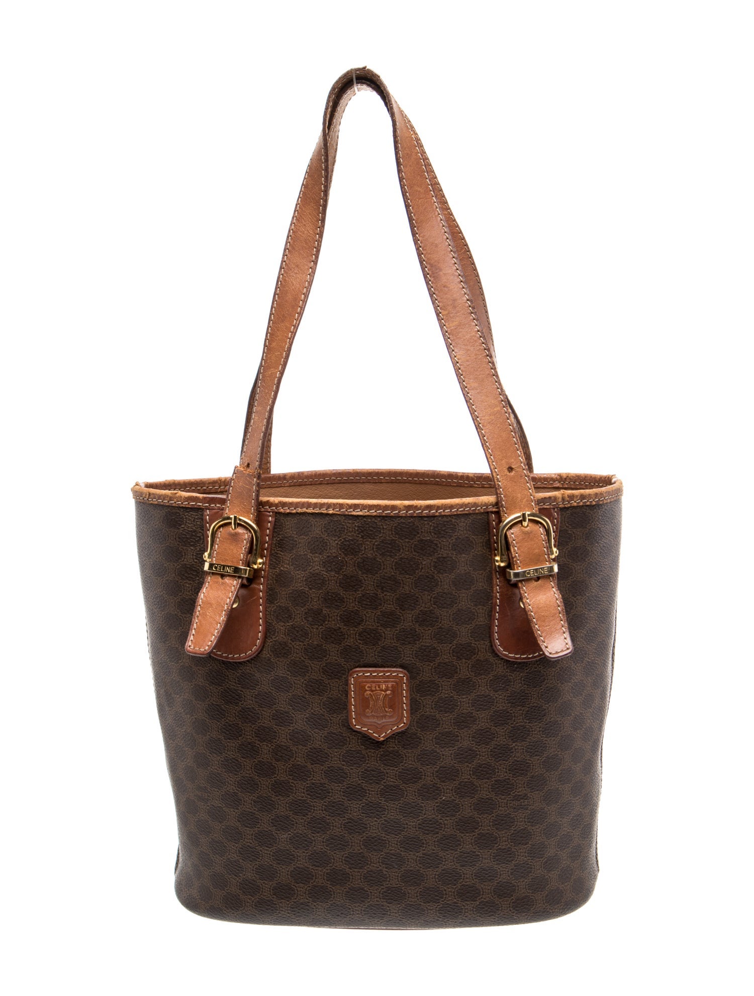 Macadam Vintage Macadam Coated Canvas Shoulder Bag