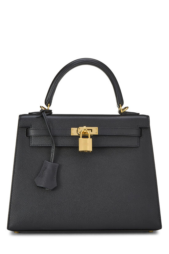 Hermes Black Epsom Kelly Sellier 25