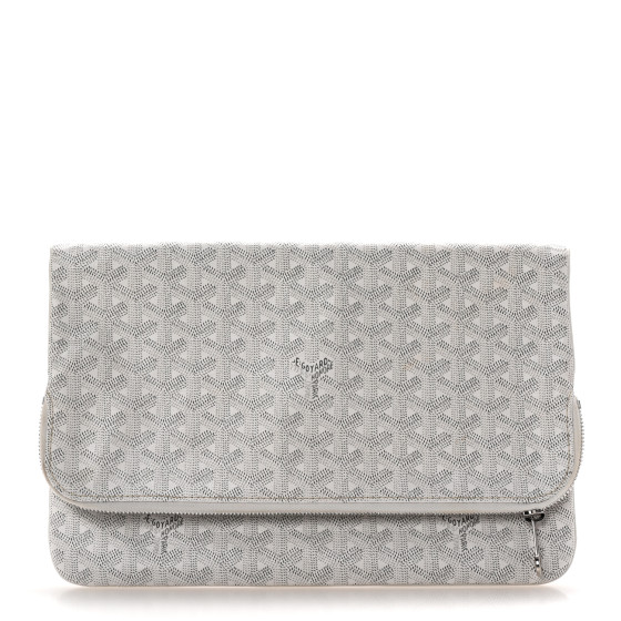 Goyard Goyardine Sainte Marie Soft Clutch White