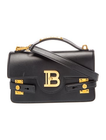 Balmain Leather Top Handle Bag