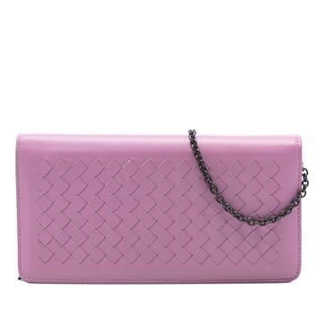 Leather Nappa Intrecciato Continental Wallet on Chain