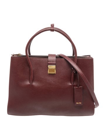 Leather Top Handle Bag