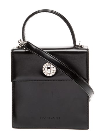Bvlgari Leather Top Handle Bag