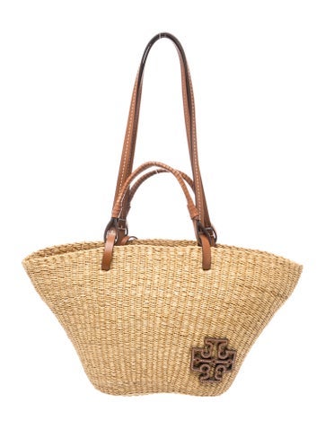 Straw Top Handle Bag