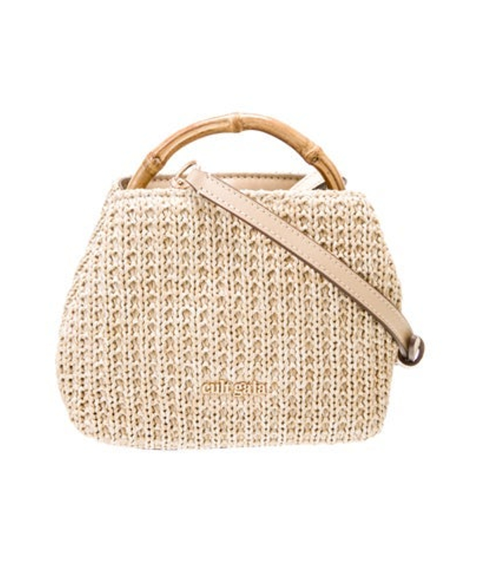 Cult Gaia Gaia Raffia Shoulder Bag