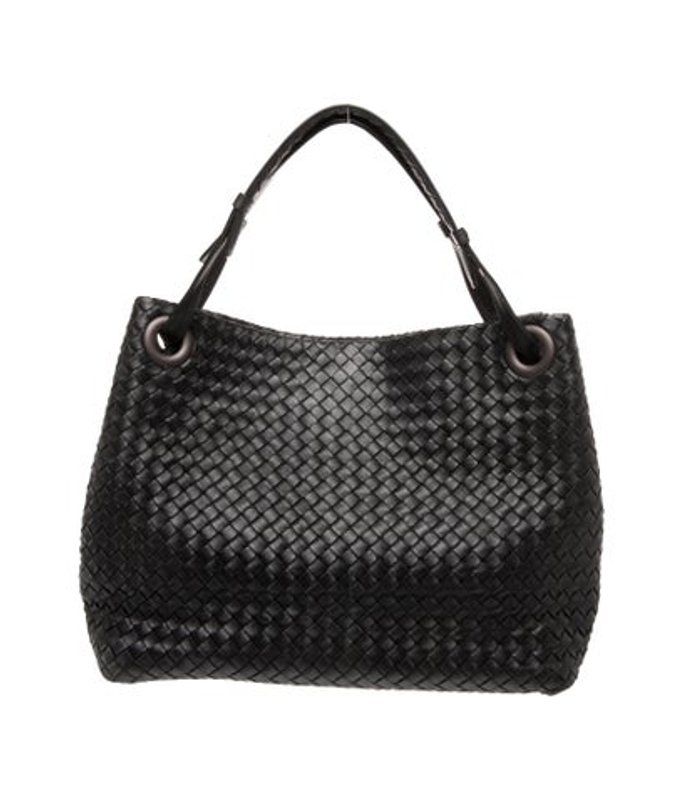 Bottega Veneta Veneta Intrecciato Top Handle Bag Medium