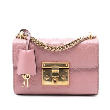 Calf Leather Small Guccissima Padlock Crossbody