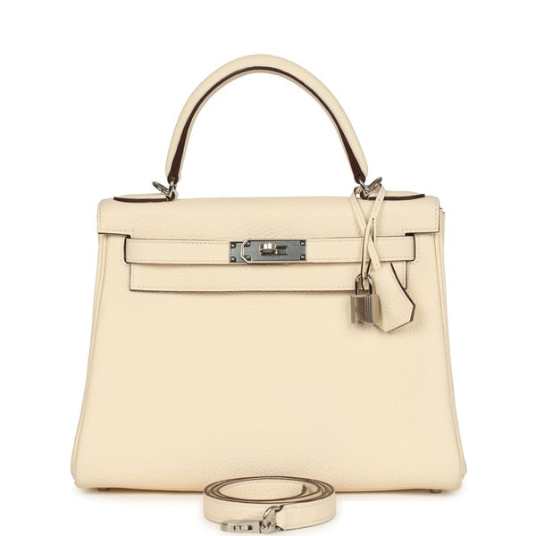 Hermes Hermes Kelly Retourne 28 Nata Clemence Palladium Hardware