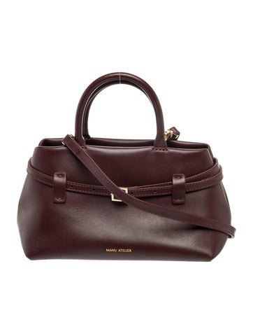 Manu Atelier Leather Top Handle Bag