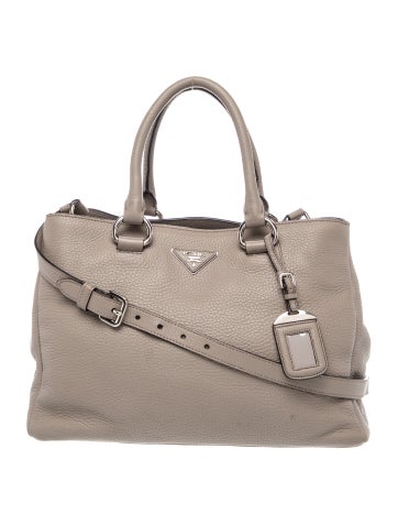 Vitello Daino Leather Top Handle Bag