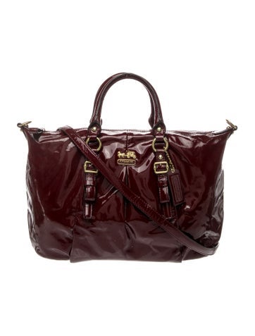 Patent Leather Top Handle Bag