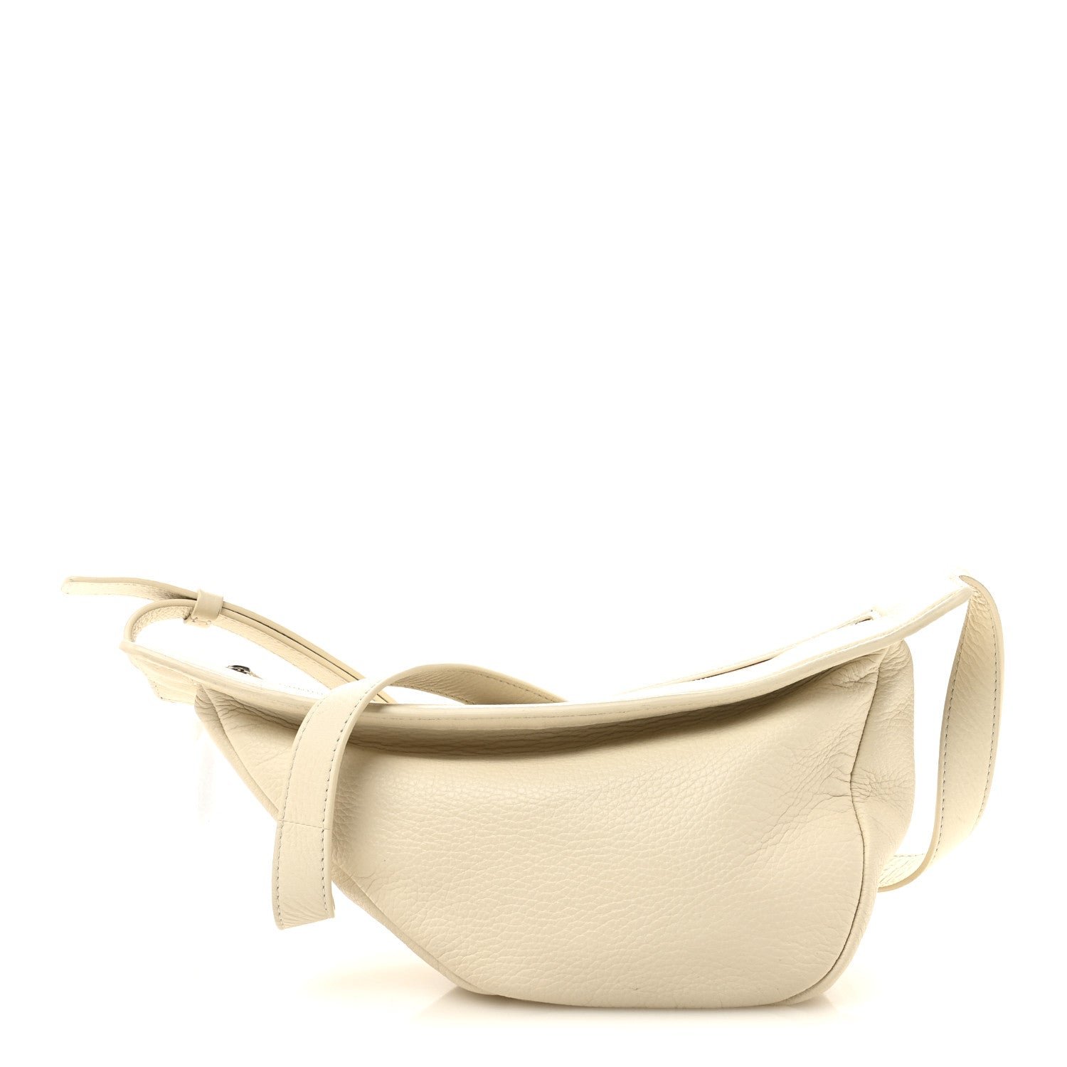 The Row Grained Calfskin Small Slouchy Banana Bag Ivory
