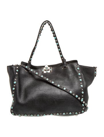 Rockstud Top Handle Bag