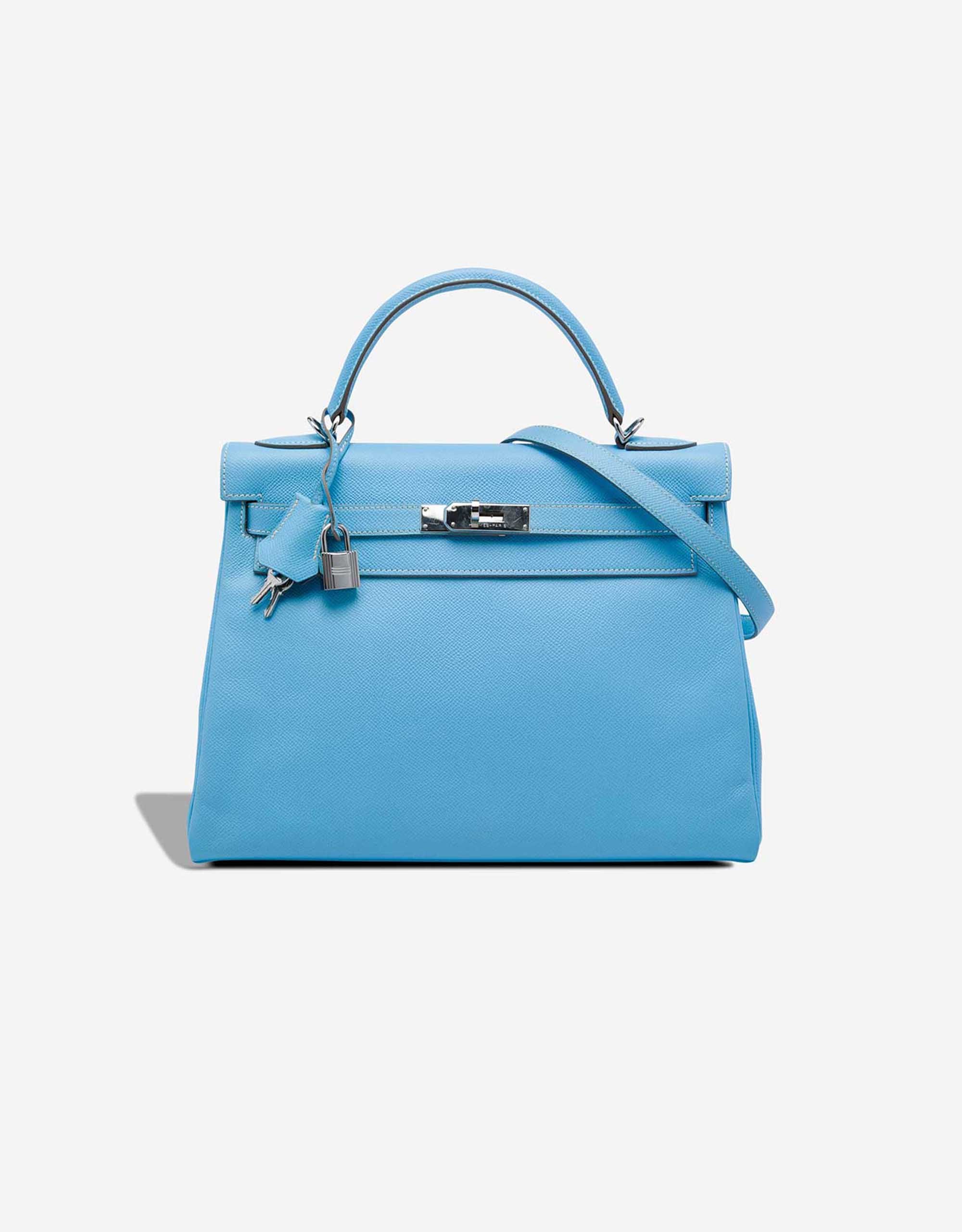 
		Kelly 32 Candy Epsom Bleu Céleste / Mykonos    
