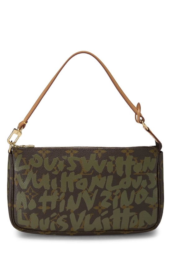 Stephen Sprouse x Louis Vuitton Green Monogram Graffiti Pochette Accessoires