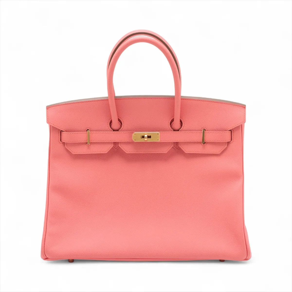 Hermès Birkin 35 Le Tournay Veau Epsom Flamingo Gold Metal Fittings