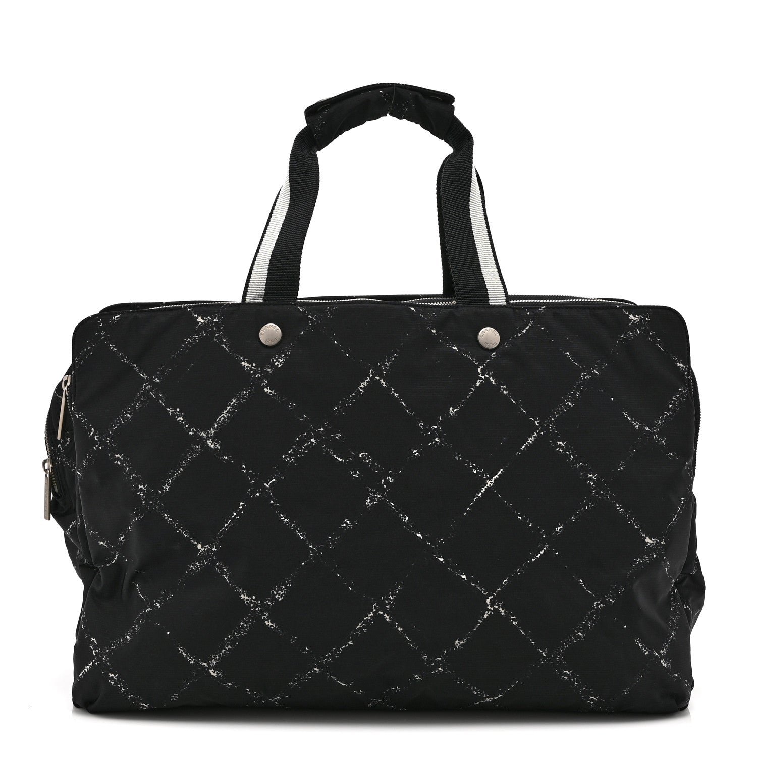 Chanel Nylon Travel Duffel Bag Black