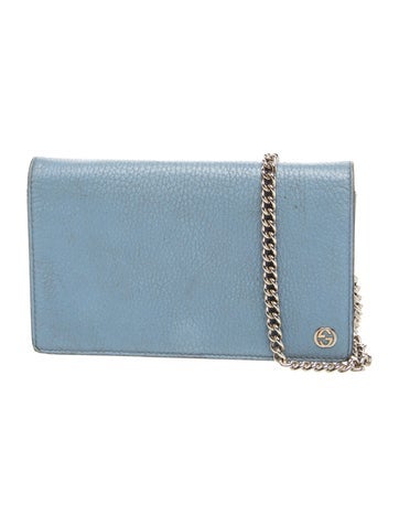 Interlocking G chain flap wallet Small
