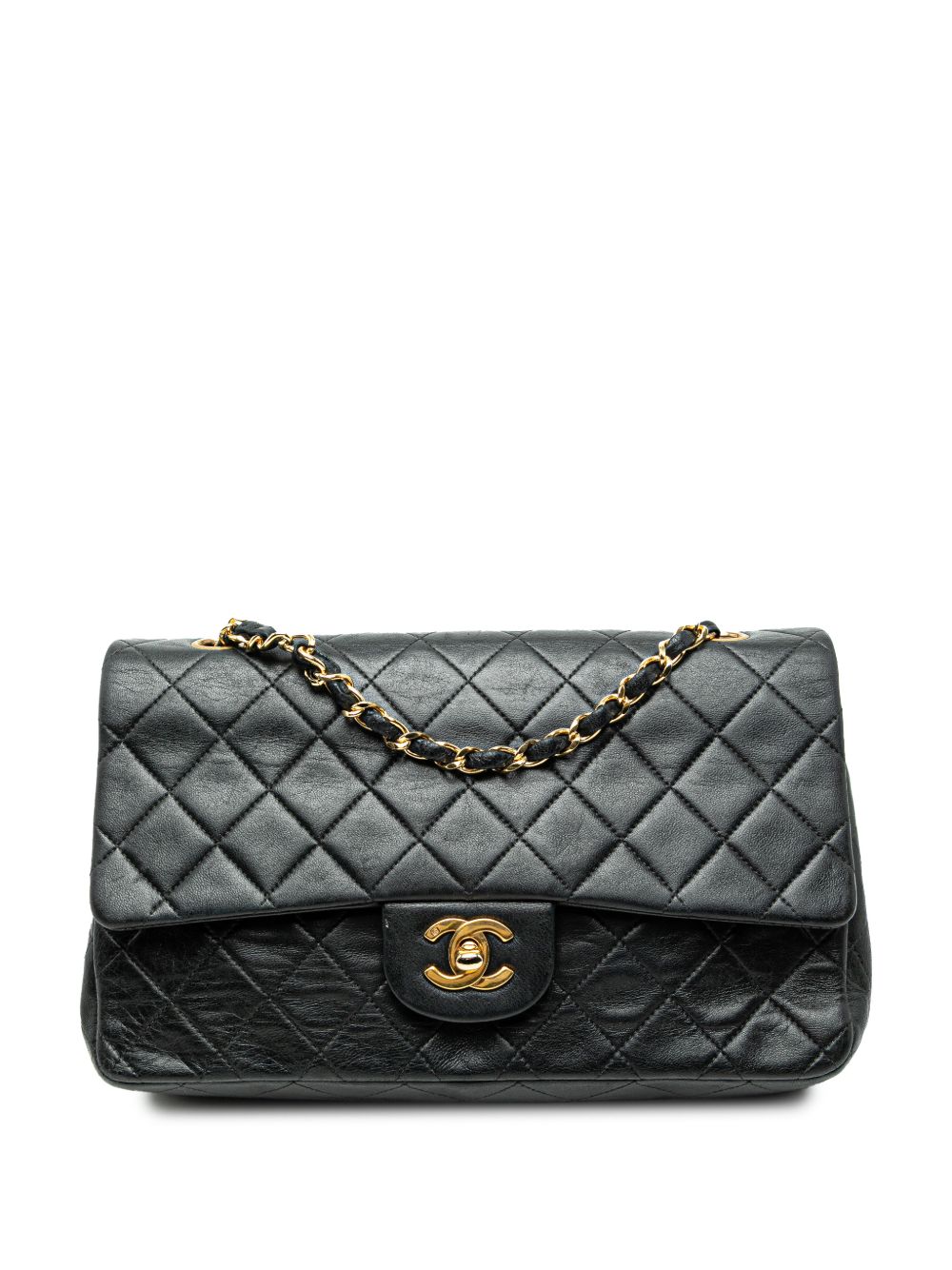 1989-1991 Medium Classic Lambskin Double Flap shoulder bag