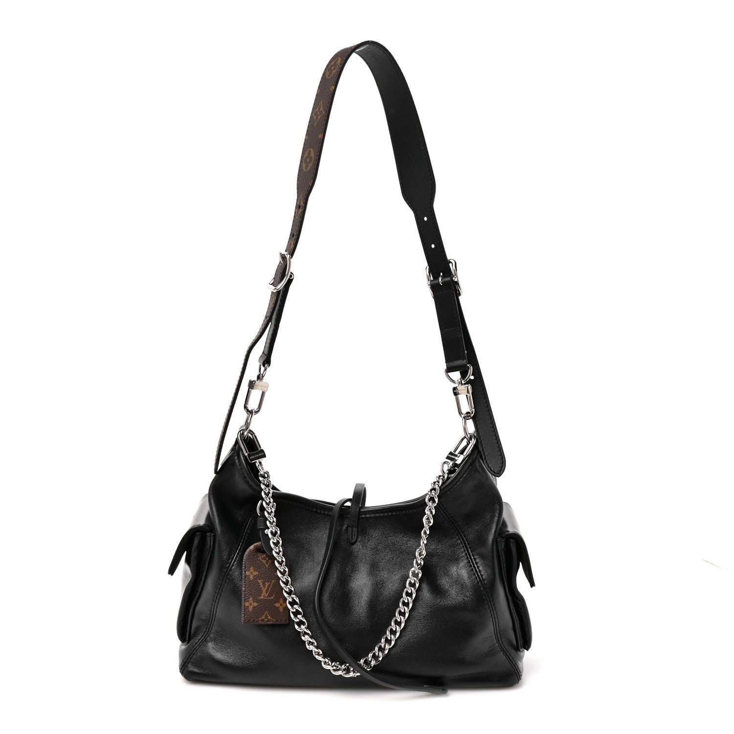 Louis Vuitton Lambskin CarryAll Cargo Vibe PM Black