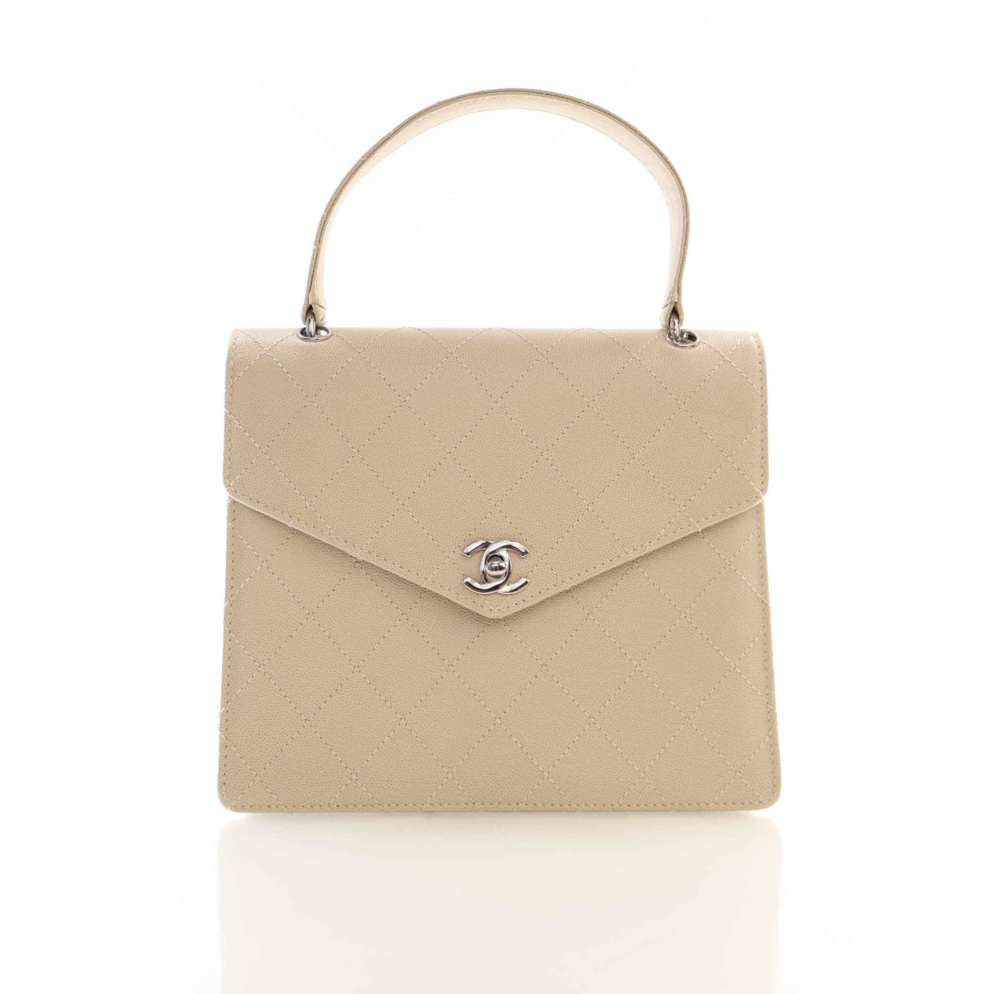 Chanel Vintage Caviar Kelly Top Handle