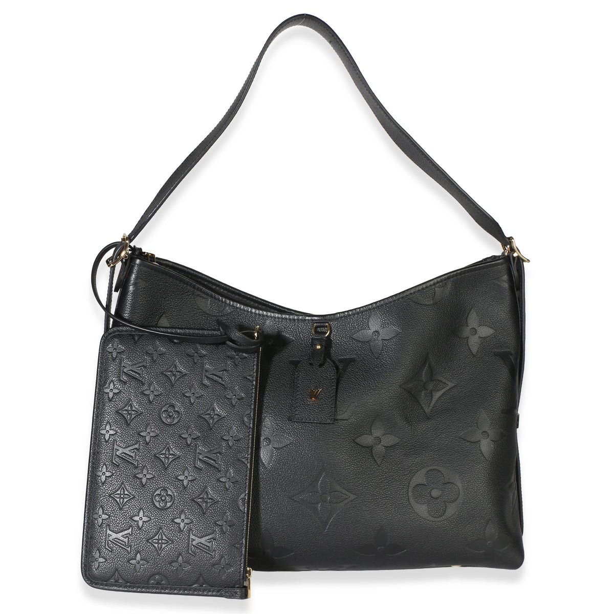 Black Monogram Empreinte CarryAll MM