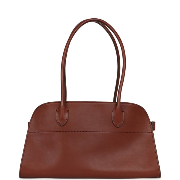 The Row Margaux Shoulder 12 New Burgundy Saddle Silver Hardware
