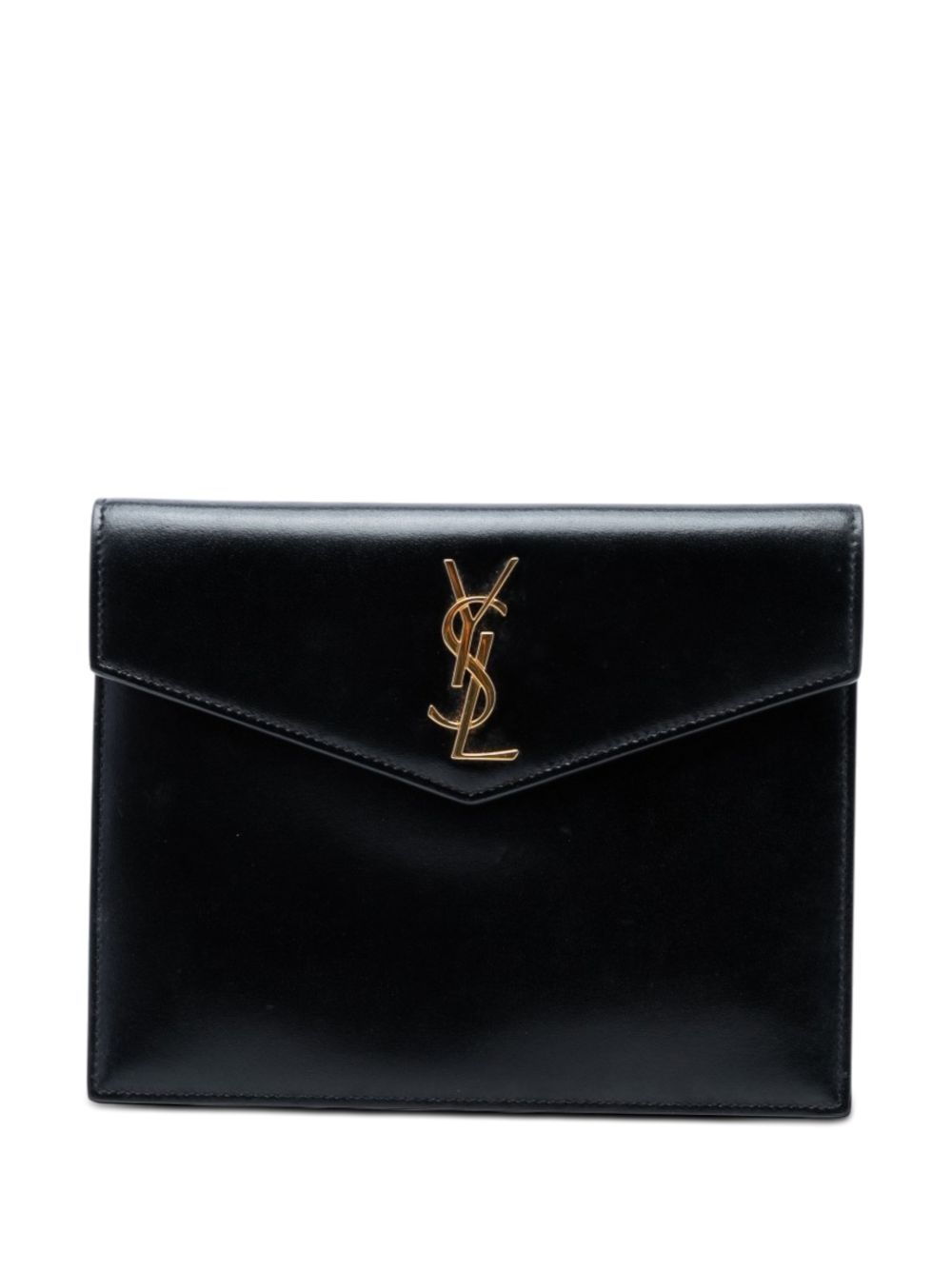 2019 Baby Smooth Shiny Calfskin Monogram Uptown Pouch clutch bag