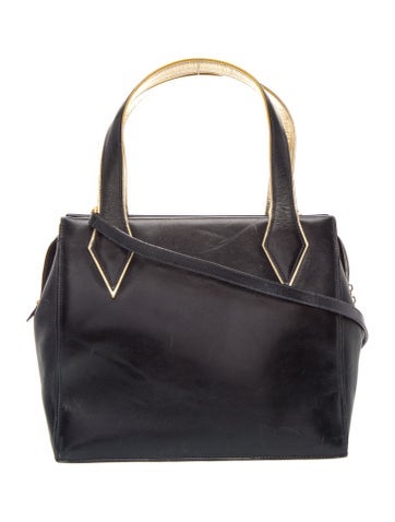 Leather Top Handle Bag