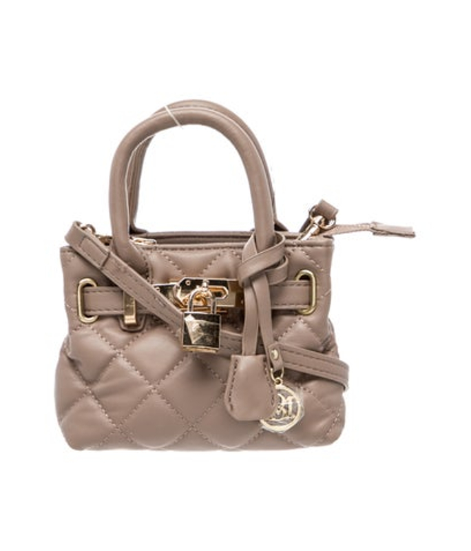 Badgley Mischka Mischka Leather Bucket Bag