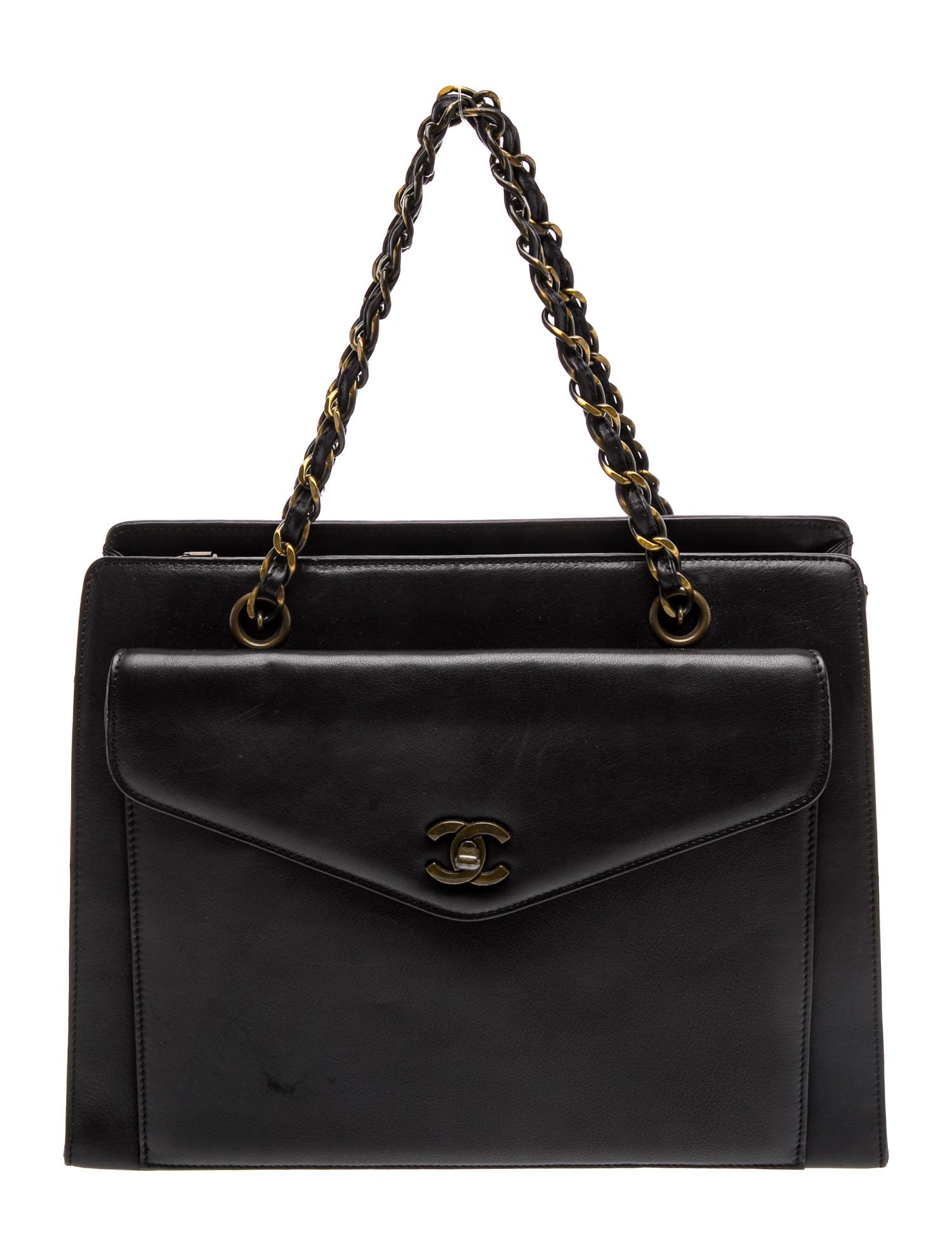 Vintage Front Pocket Tote Bag