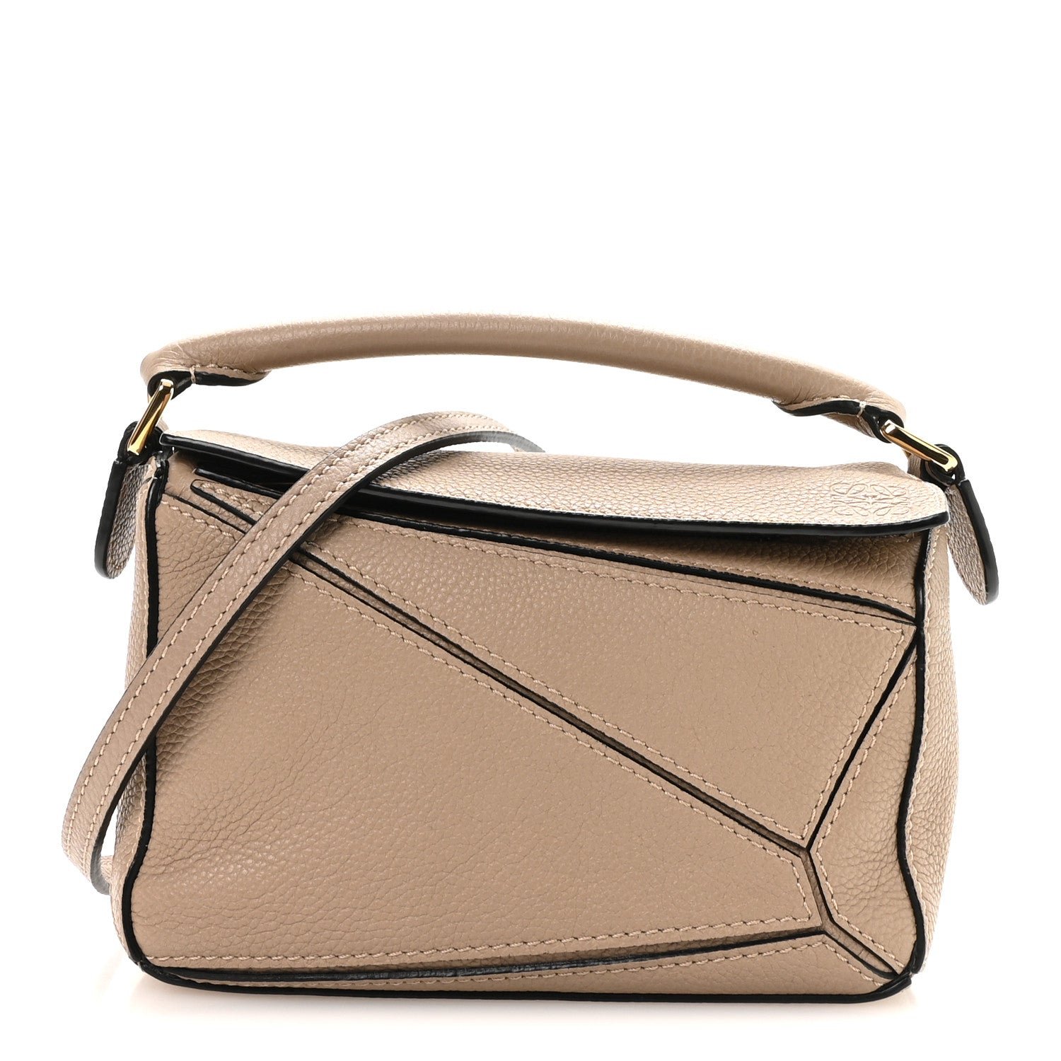 Loewe Calfskin Mini Puzzle Bag Sand